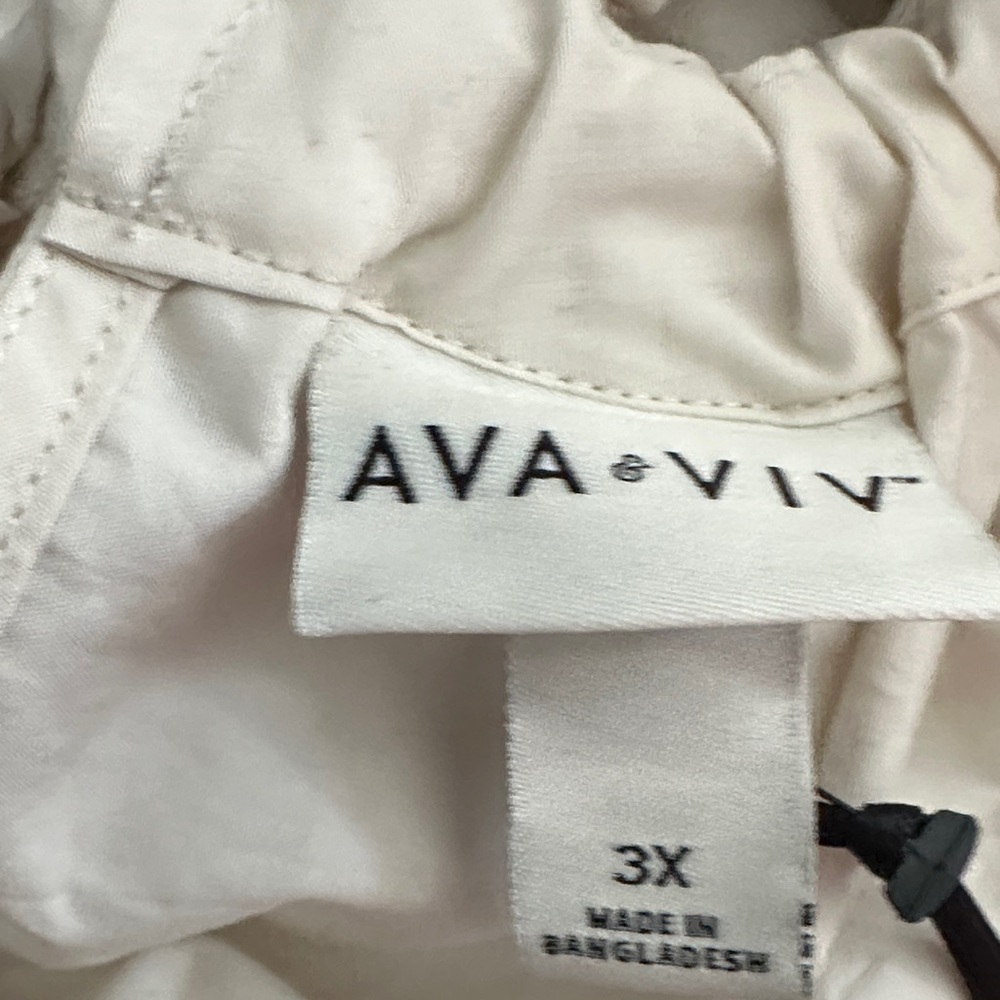 Ava & Viv Cream Eyelet-Hem Dress with Waist Tie - Picture 6 of 7